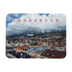 Kylskåp för Innsbruck-panoramasvy Magnet