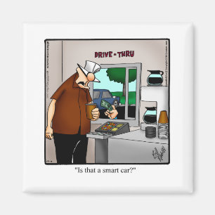 Kylskåp för smarta bilar Humor Magnet