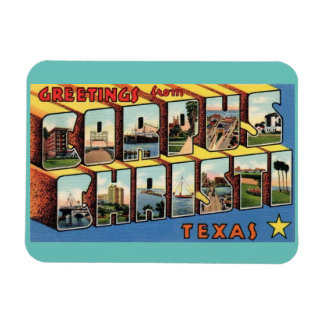 Kylskåp i Corpus Christi Texas Vintage resor Magnet