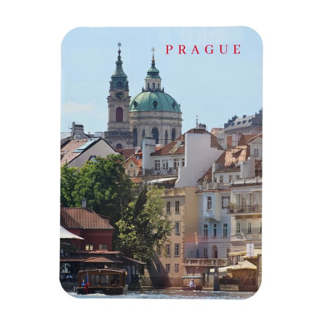 Kylskåp i Pragkyrkans vy Magnet (Vertikal)