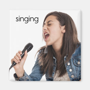 Kylskåp med singel magnet