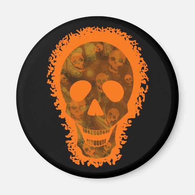 Kylskåp med stora Orangar Magnet (Framsidan)