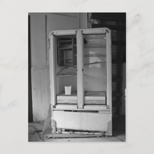 Kylskåp övergivna vykort (Framsida)