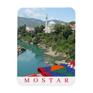 Kylskåpa för moskévy i Mostar Magnet