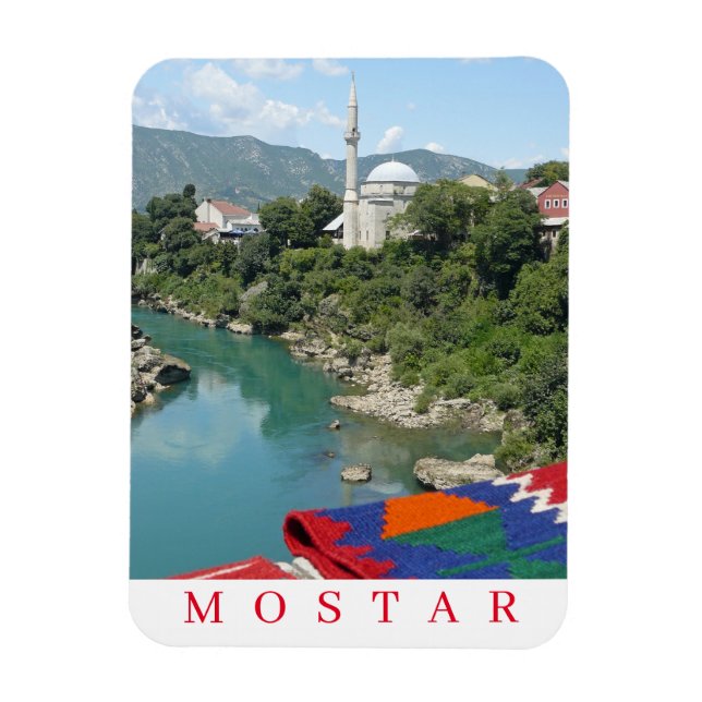 Kylskåpa för moskévy i Mostar Magnet (Vertikal)