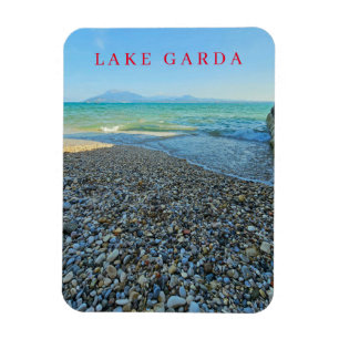 Kylskåpa i stranden av sjö Garda Magnet