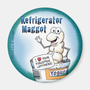 KylskåpMaggotmagnet; rundaversionen Magnet
