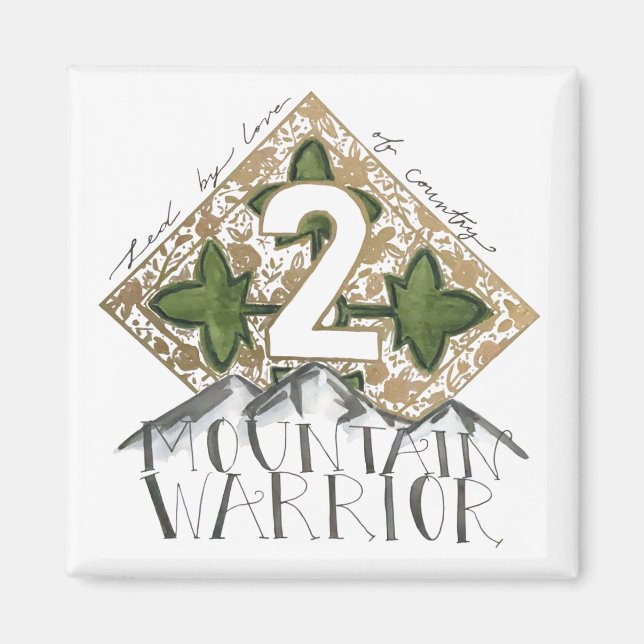 Kylskåpsmagnet, Fort Carson Militär 4ID Magnet (Framsidan)