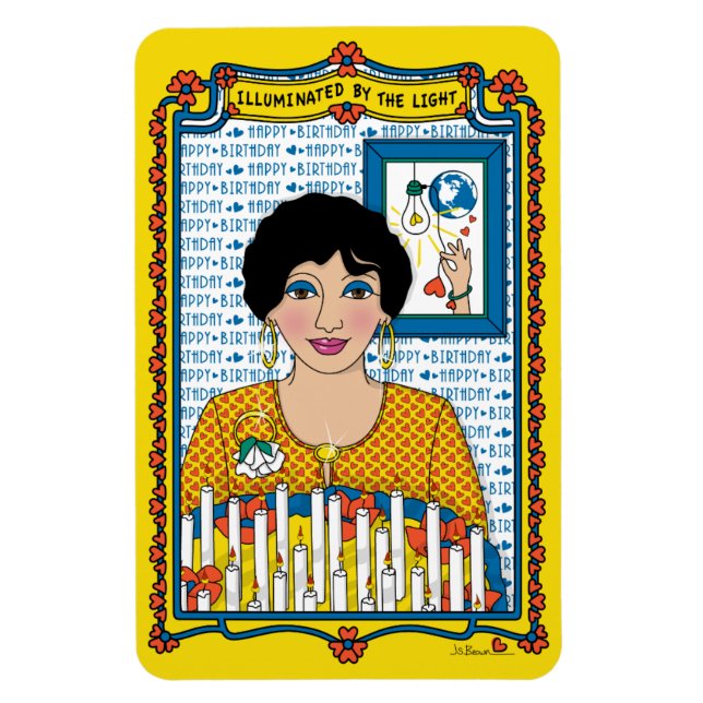 Kylskåpsmagnet Illuminerad Av Ljus_B_4x6 Magnet (Vertikal)