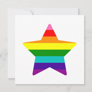 Kylt HBT-Pride Regnbåge Flagga Julstjärnan Julkort