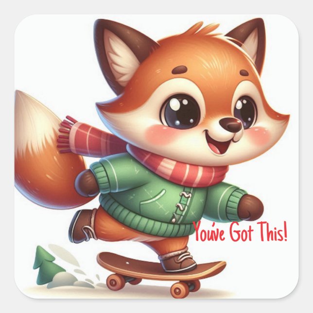 Kylupphängningsspärrar Fyrkantigt Klistermärke (Framsida)