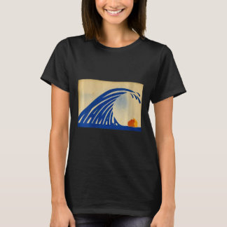 Kylvåg av blå Wave Kamala för Kamala Fu T Shirt