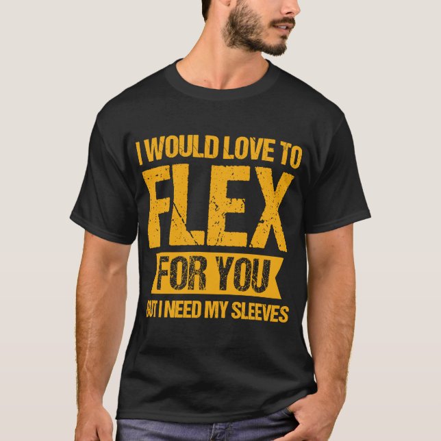 Kymparad på träningen flex, men sleeverna faller a t shirt (Framsida)