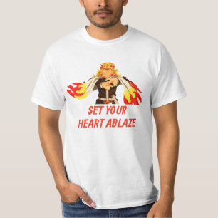 kyojuro rengoku Använd din hjärtablaktion T Shirt