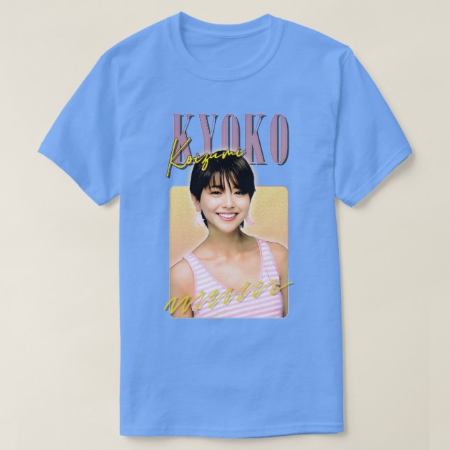 Kyoko Koizumi Retro 80-talets Fläkt Art Design T Shirt (Design framsida)
