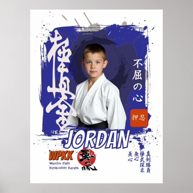 Kyokushin Dojo Studentbälte Kommendation Poster (Framsidan)