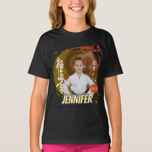 Kyokushin-flicka Brunbälte Personlig Lag T Shirt