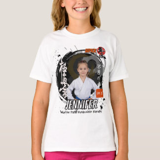 Kyokushin Girl Black Belt Personalized Team T Shirt