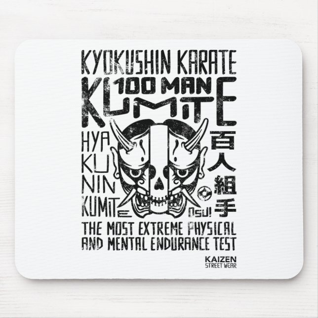 Kyokushin Karate 100 Man Kumite - Black Design - Musmatta (Framsidan)