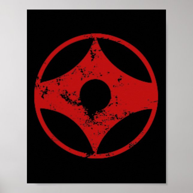 Kyokushin Karate Distressed Ck Print Karate Gi  Poster (Framsidan)