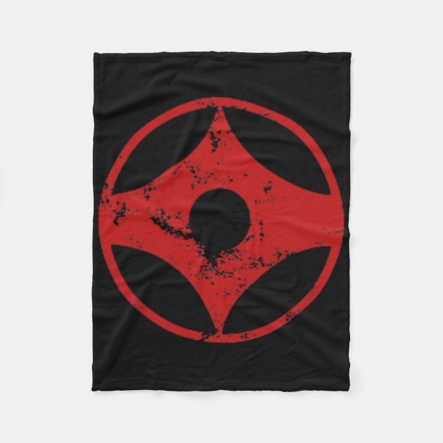 Kyokushin Karate Distressed Ck Tryck Karate Gi  Fleecefilt (Framsidan)