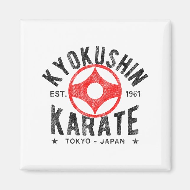 Kyokushin Karate Do Martial Arts Japan Tokyo Vinta Magnet (Framsidan)