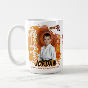 Kyokushin Karate Elevpersonlig Fotografi Kaffemugg