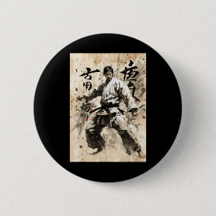 Kyokushin Karate Japansk Kalligrafi Kampsport Knapp