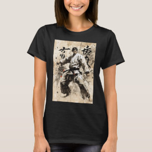 Kyokushin Karate Japansk Kalligrafi Kampsport T Shirt