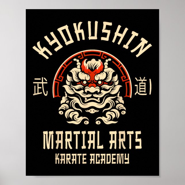 Kyokushin Karate Japanska Kampsport  Poster (Framsidan)