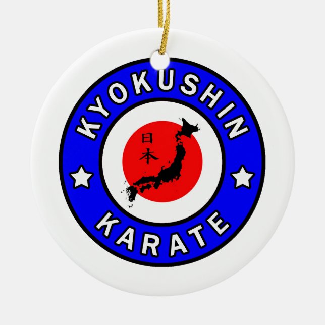Kyokushin Karate Julgransprydnad Keramik (Framsidan)