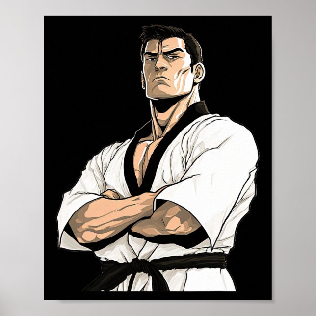 Kyokushin Karate Kämpe - Kampkonst  Poster (Framsidan)
