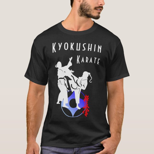 Kyokushin Karate Kumite Scene Budo T-Shirt (Framsida)