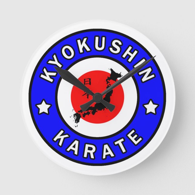 Kyokushin Karate Rund Klocka (Framsida)