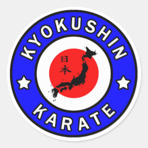 Kyokushin Karate Runt Klistermärke