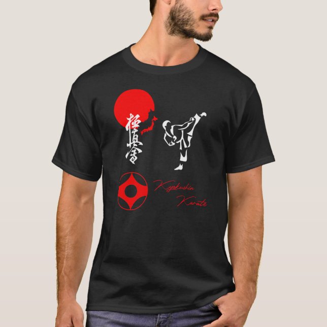 Kyokushin Karate Spirit - Karate Art T-Shirt (Framsida)