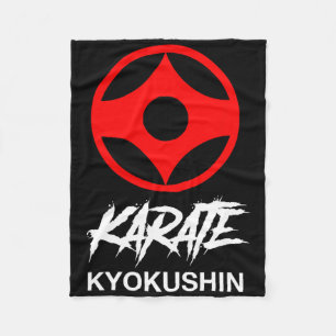 Kyokushin Karate Symbol Kyokushinkai Dojo Träning Fleecefilt