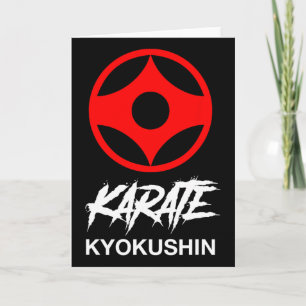 Kyokushin Karate Symbol Kyokushinkai Dojo Träning Kort