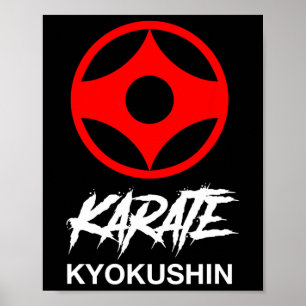 Kyokushin Karate Symbol Kyokushinkai Dojo Träning Poster