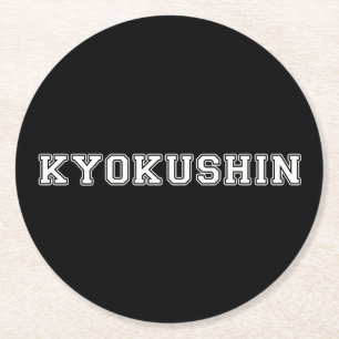 Kyokushin Karate Underlägg Papper Rund