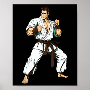 Kyokushin Karate-utövare - Japanska kampsporter Poster