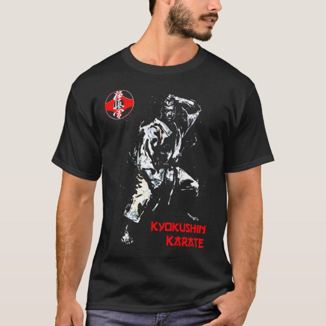 Kyokushin Karateka av Zanshin-Art Karate T-Shirt (Framsida)