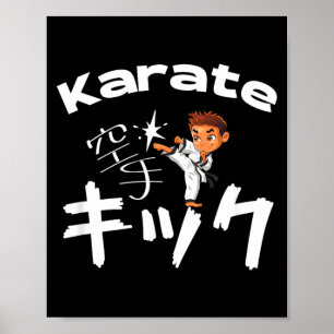 Kyokushin Kenpo Shotokan Karate för pojkar flickor Poster