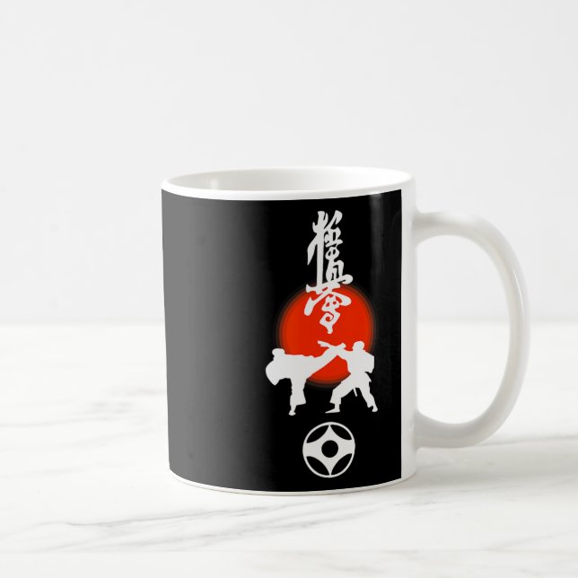 Kyokushin Kumite Karatefläktsdesign  Kaffemugg (Höger)