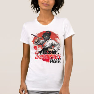 Kyokushin Obryt Hjärta Anime Warrior Bläck Konst T Shirt