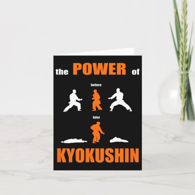 Kyokushin Proud Karate-designen för Kar Kort (Framsida)