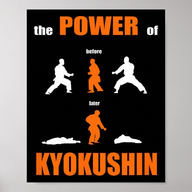 Kyokushin Proud Karate-designen för Kar Poster (Framsidan)