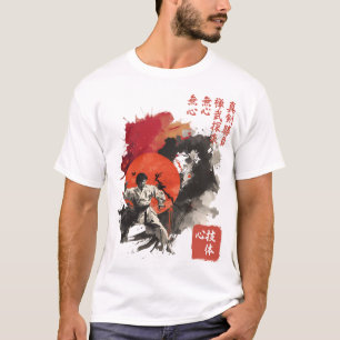 Kyokushin Sumi-E Krigare Mental Teknik Kroppskonst T Shirt