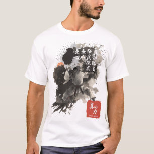Kyokushin Sumi-E Zen Krigare Inspiration Bläckkons T Shirt