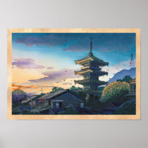 Kyoraku attraktion Nomura Yasaka pagoda sunshine Poster